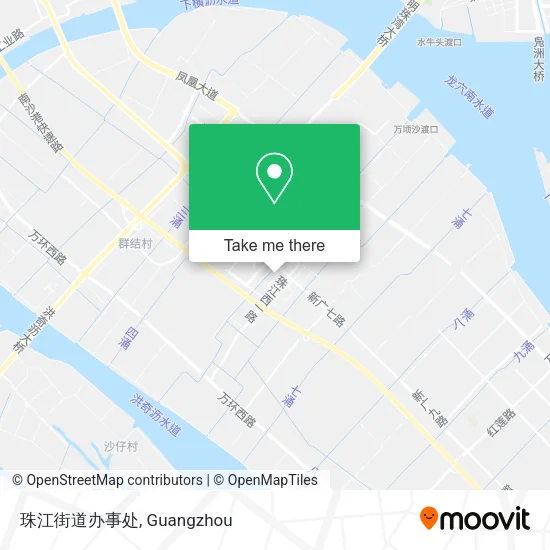 珠江街道办事处 map