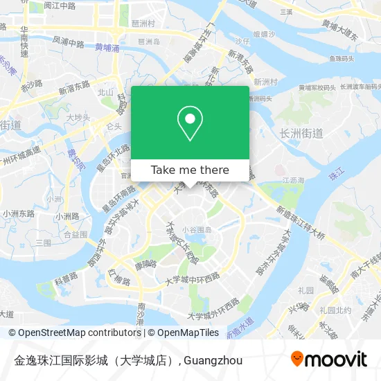 金逸珠江国际影城（大学城店） map