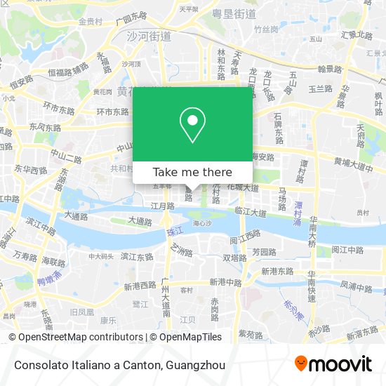 Consolato Italiano a Canton map