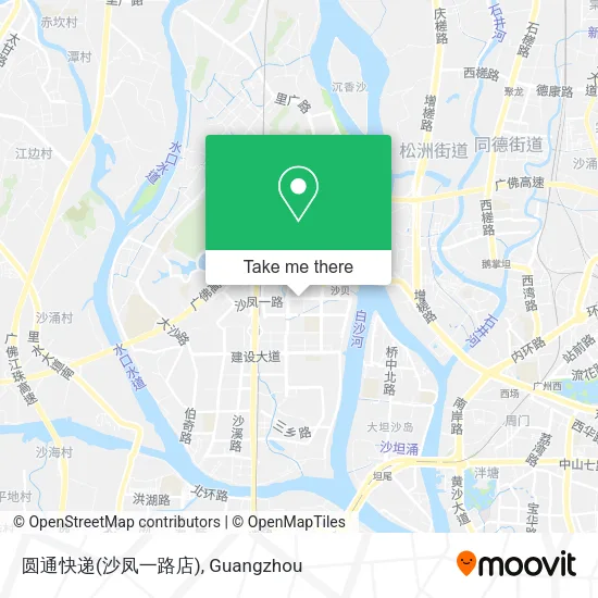 圆通快递(沙凤一路店) map