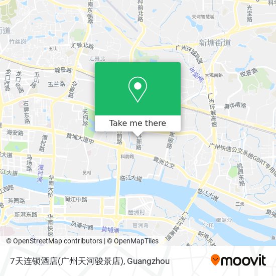 7天连锁酒店(广州天河骏景店) map