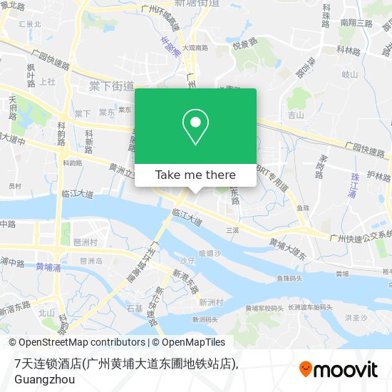 7天连锁酒店(广州黄埔大道东圃地铁站店) map