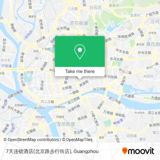 7天连锁酒店(北京路步行街店) map
