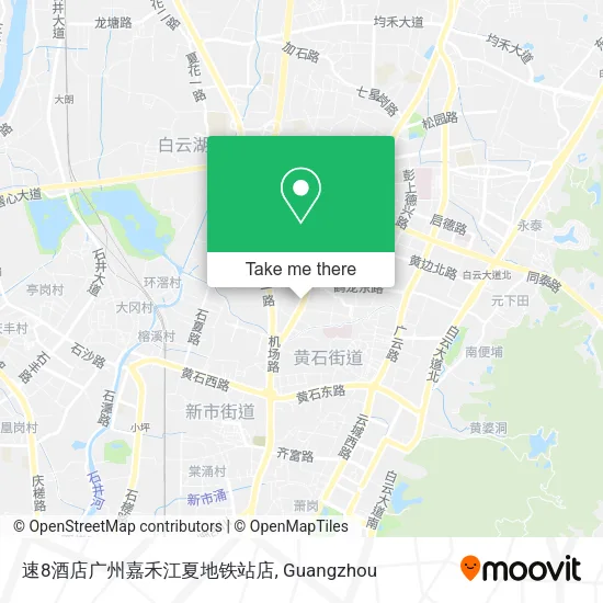 速8酒店广州嘉禾江夏地铁站店 map