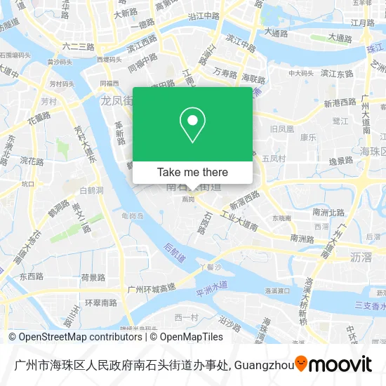 广州市海珠区人民政府南石头街道办事处 map