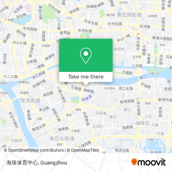 海珠体育中心 map