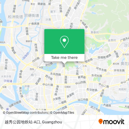 越秀公园地铁站-A口 map