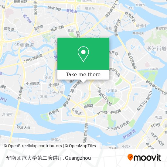 华南师范大学第二演讲厅 map