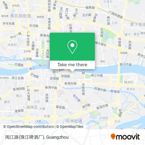 阅江路(珠江啤酒厂) map