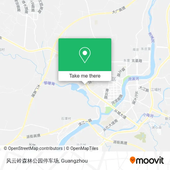 风云岭森林公园停车场 map