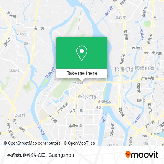 浔峰岗地铁站-C口 map