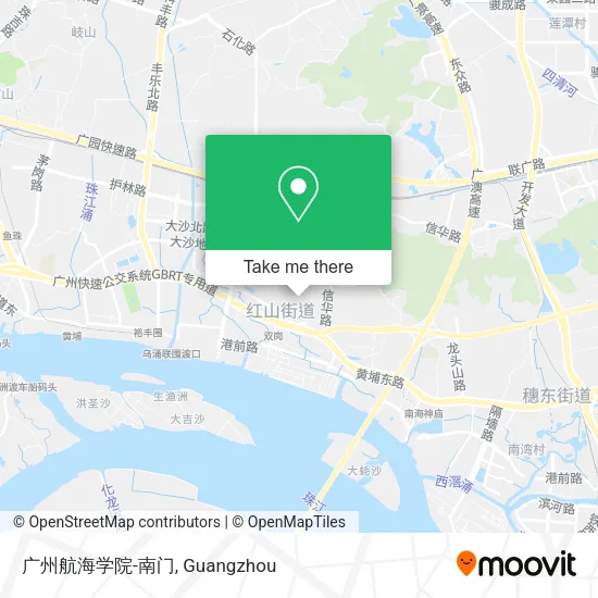 广州航海学院-南门 map