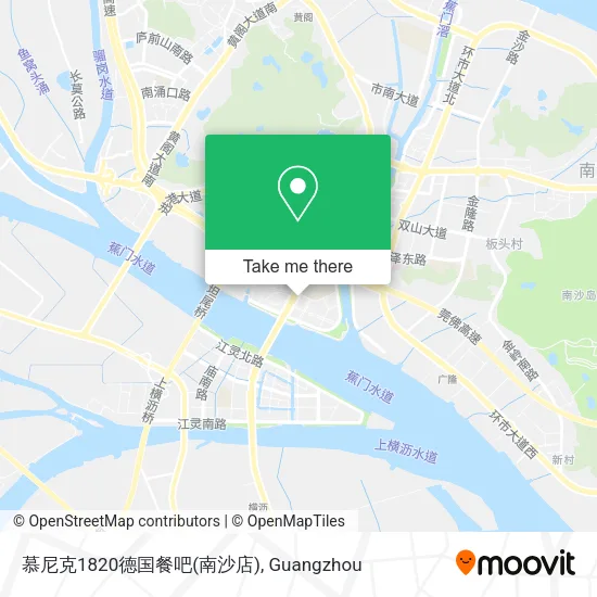 慕尼克1820德国餐吧(南沙店) map