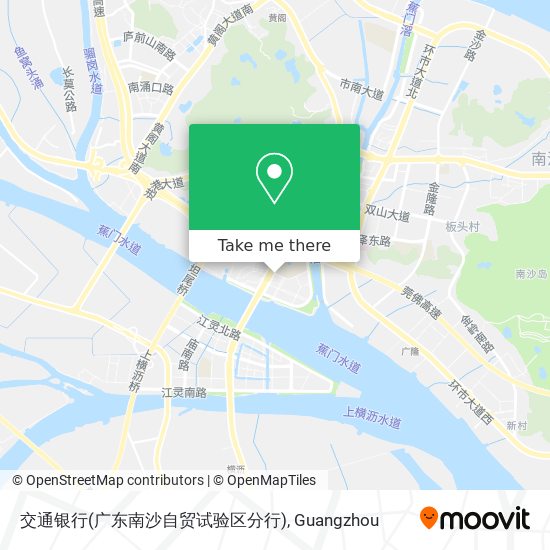 交通银行(广东南沙自贸试验区分行) map