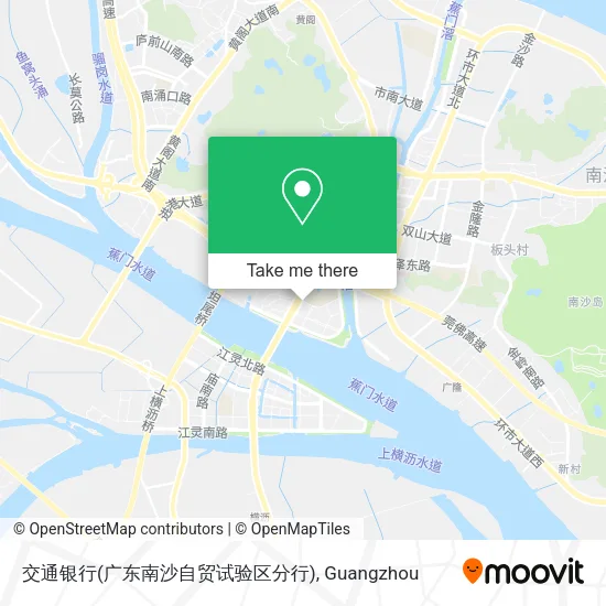 交通银行(广东南沙自贸试验区分行) map