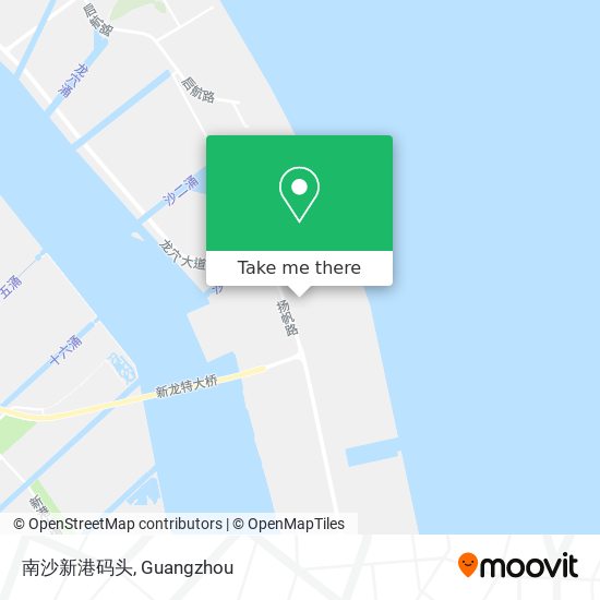 南沙新港码头 map