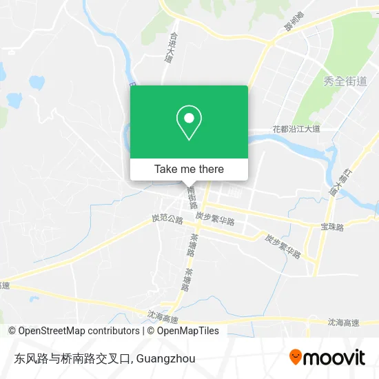 东风路与桥南路交叉口 map
