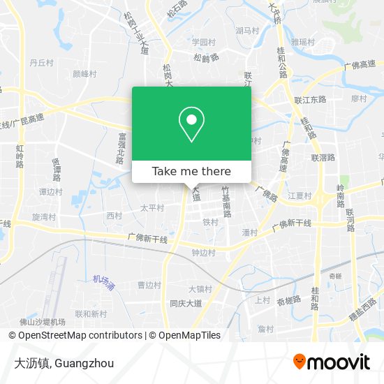大沥镇 map