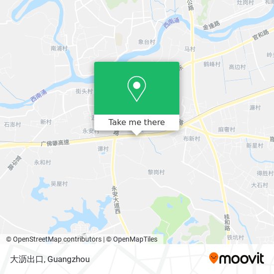 大沥出口 map