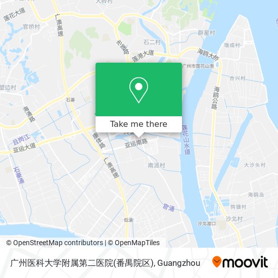 广州医科大学附属第二医院(番禺院区) map