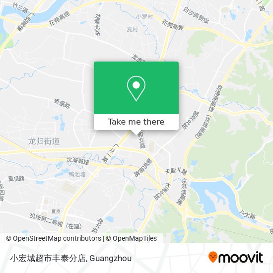 小宏城超市丰泰分店 map