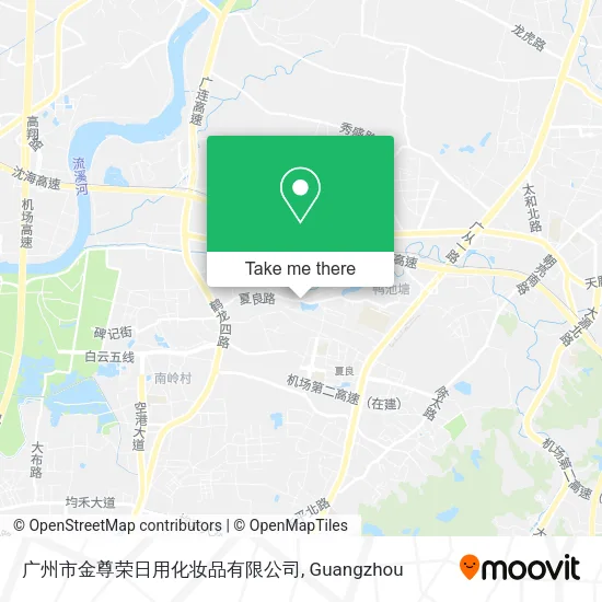 广州市金尊荣日用化妆品有限公司 map