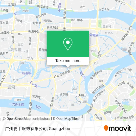 广州爱丁服饰有限公司 map