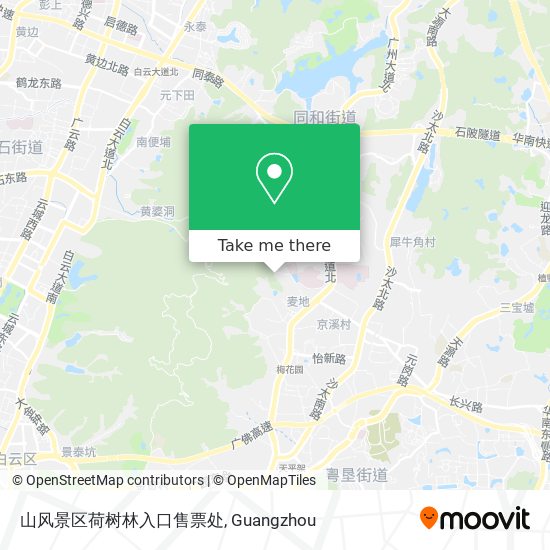 山风景区荷树林入口售票处 map