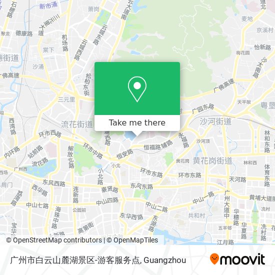 广州市白云山麓湖景区-游客服务点 map