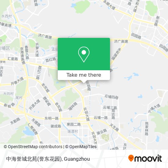 中海誉城北苑(誉东花园) map