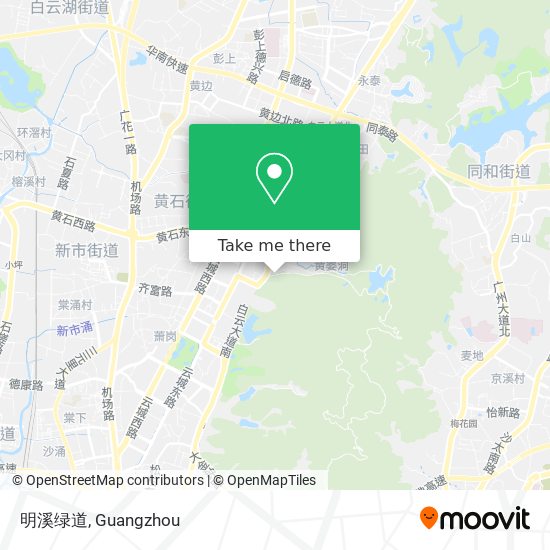 明溪绿道 map