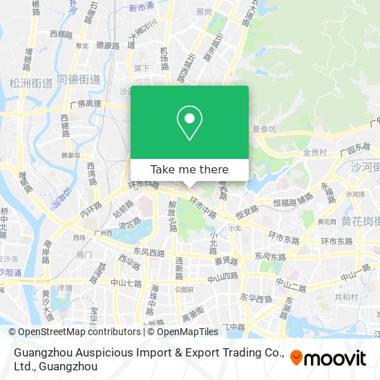 Guangzhou Auspicious Import & Export Trading Co., Ltd. map