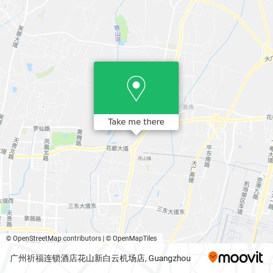 广州祈福连锁酒店花山新白云机场店 map
