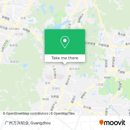 广州万兴铝业 map