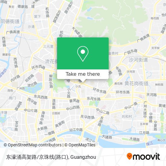 东濠涌高架路/京珠线(路口) map