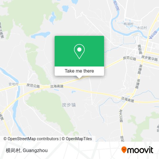 横岗村 map