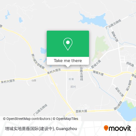 增城实地蔷薇国际(建设中) map