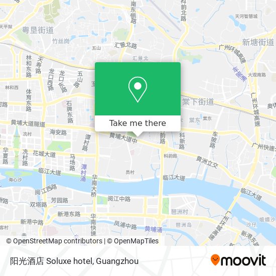 阳光酒店 Soluxe hotel map