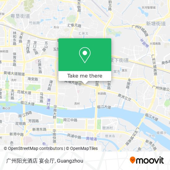广州阳光酒店 宴会厅 map