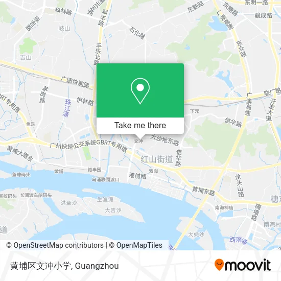 黄埔区文冲小学 map