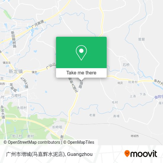 广州市增城(马嘉辉水泥店) map