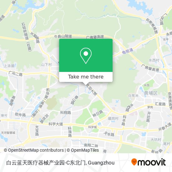白云蓝天医疗器械产业园-C东北门 map