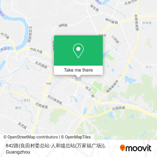842路(良田村委总站-人和墟总站(万家福广场)) map