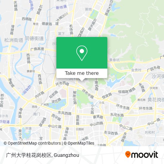 广州大学桂花岗校区 map