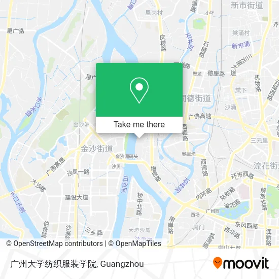 广州大学纺织服装学院 map