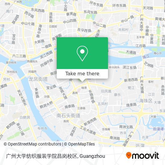 广州大学纺织服装学院昌岗校区 map