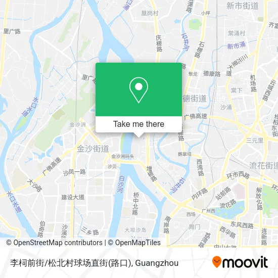 李柌前街/松北村球场直街(路口) map