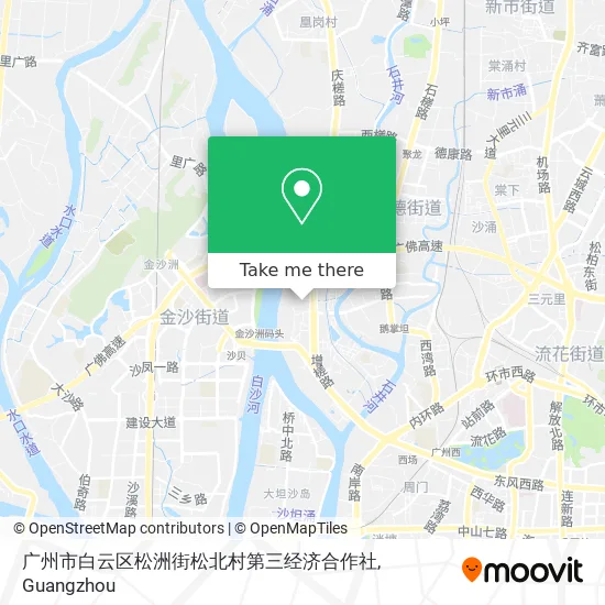广州市白云区松洲街松北村第三经济合作社 map