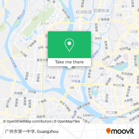 广州市第一中学 map
