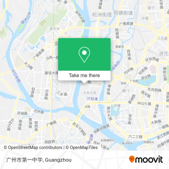 广州市第一中学 map